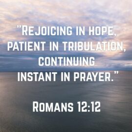 The expectation of prayer